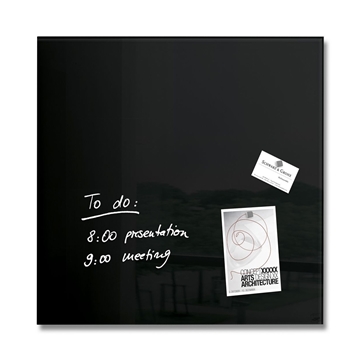 Bild von SIGEL, Glas-Magnetboard artverum, schwarz 48x48cm