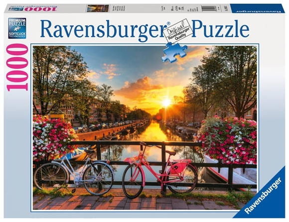 Bild von Ravensburger Puzzle 1000 Teile Fahrräder in Amsterdam - Farbenfrohes Puzzle für Erwachsene und Kinder in bewährter Ravensburger Qualität