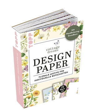 Bild von Blum, Ludmila: Handlettering Design Paper Block Cottage Dreams A6