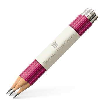 Graf von Faber-Castell 3 Ersatzbleistifte Perfekter Bleistift, Electric Pink
